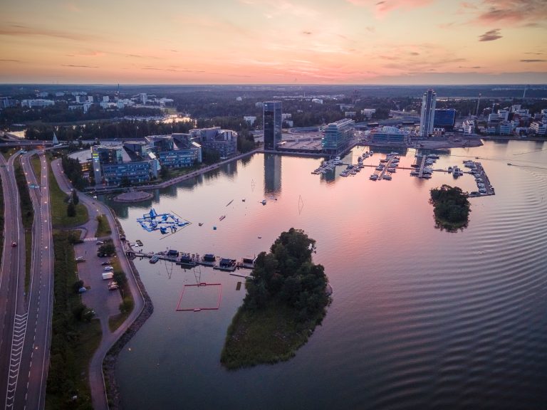 Laguuni Keilaniemi, Espoo from above
